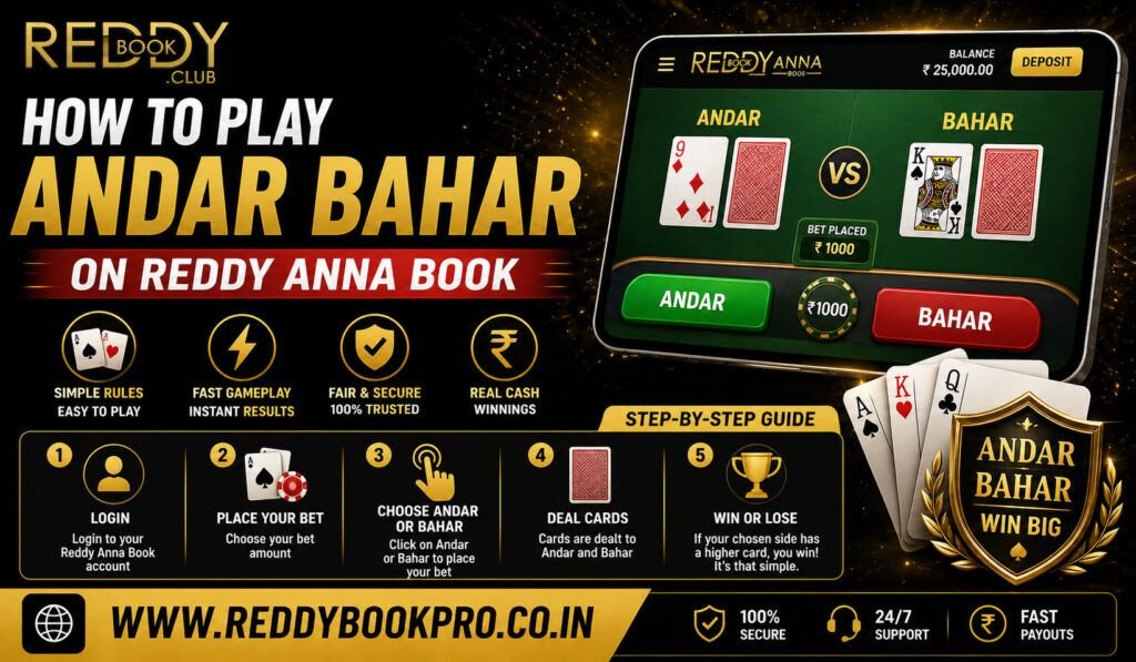 How to Play Andar Bahar on Reddy Anna Book