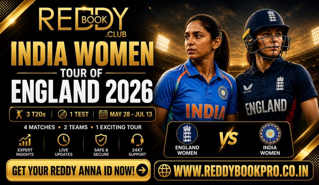 Reddy Anna ID for India W Tour of England 2026 in May